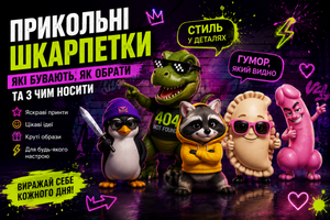 Прикольні шкарпетки: які бувають, як обрати та з чим носити фото