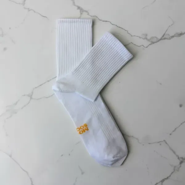 Білі високі шкарпетки White Mood Socks