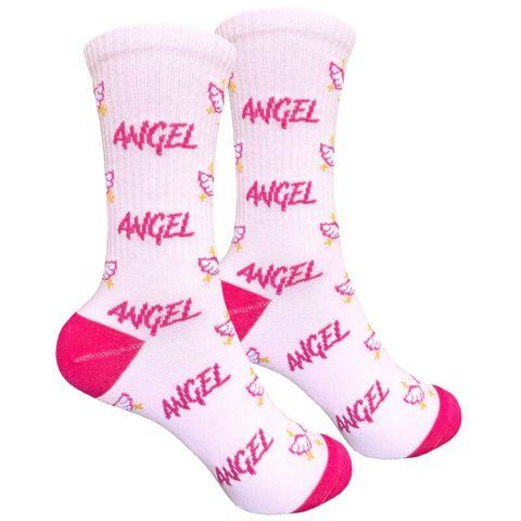 Шкарпетки біло-рожеві &laquo;Angel&raquo; р. 36-40 1and1 - купити онлайн, доставка по Україні
